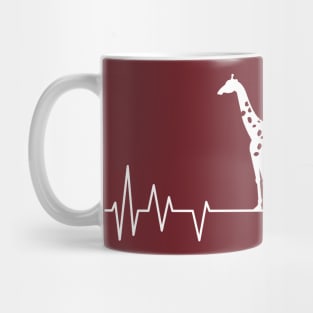 Giraffe heartbeat lover,Giraffe animal in wildlife Mug